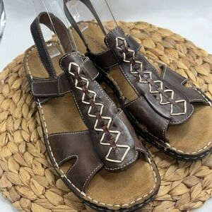 Natural Soul by Naturalizer Caleb Comfort Genuine Leather Upper Sandals